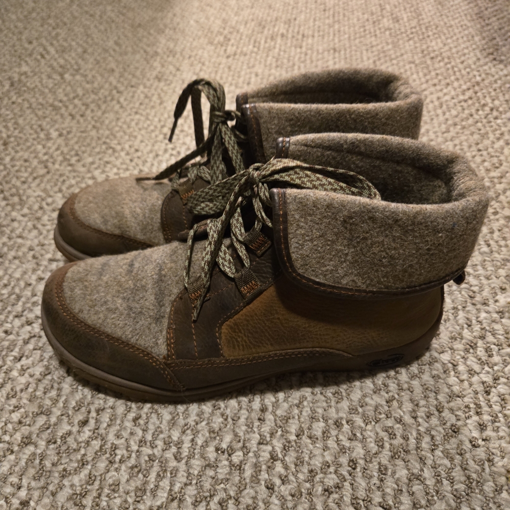 Chaco Gray and Brown Women's Ankle Boots